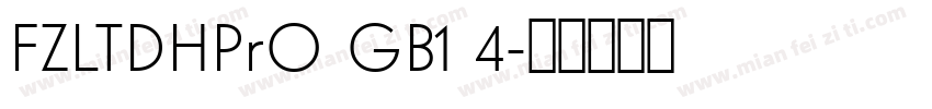 FZLTDHPrO GB1 4字体转换